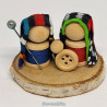 Wooden Spools Nativity Set