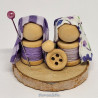 Wooden Spools Nativity Set