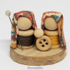 Wooden Spools Nativity Set