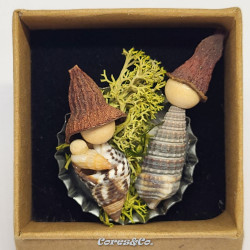 Whelks on Bottle Cap Miniature Nativity Set 2024/1