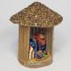 African Fabric Nativity Set in a Hut 2024/1