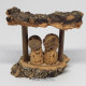 Miniature Handmade Nativity Set w/ Shed