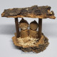 Miniature Handmade Nativity Set w/ Shed