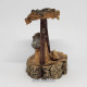 Miniature Handmade Cork Nativity Set w/ Shed (Small)