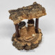 Miniature Handmade Cork Nativity Set w/ Shed (Small)