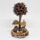 Miniature Handmade Eucalyptus Nativity Scene with Sweetgum