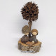 Miniature Handmade Eucalyptus Nativity Scene with Sweetgum