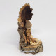 Miniature Handmade Nativity Scene with Cork Log