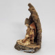 Miniature Handmade Nativity Scene with Cork Log