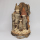 Miniature Handmade Nativity Scene with Cork Log